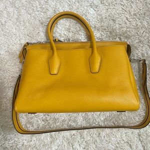 TOD’S yellow leather tote bag